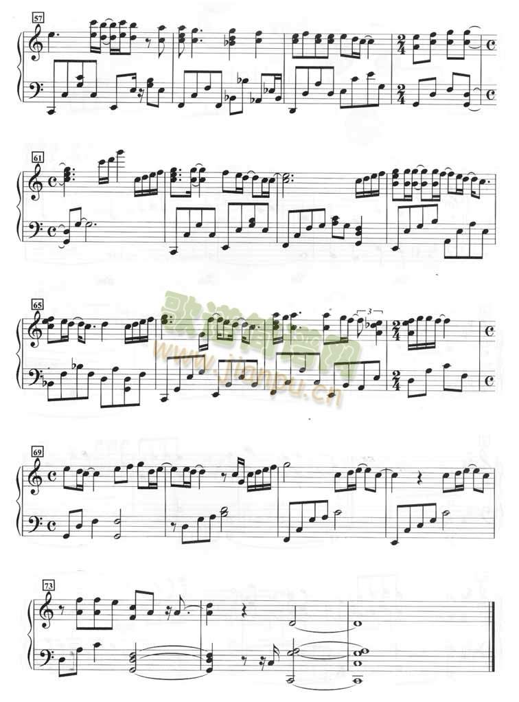 Nothing ever changes（钢琴谱）4