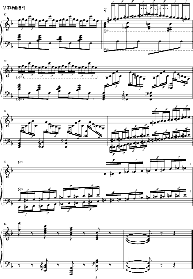 练习曲Op.72 No.6-莫什科夫斯基5