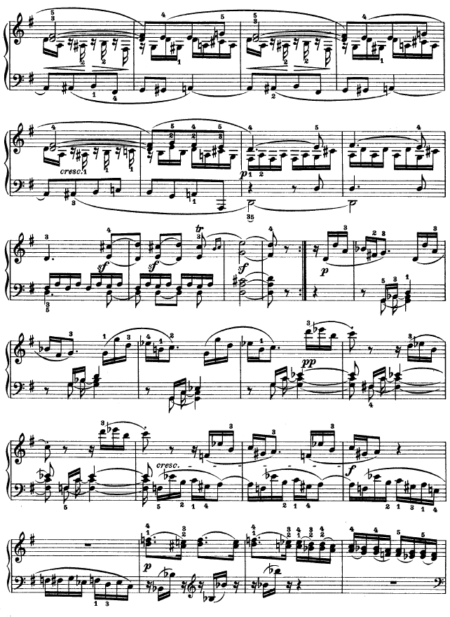G大调第十钢琴奏鸣曲　Op. 14 No--23