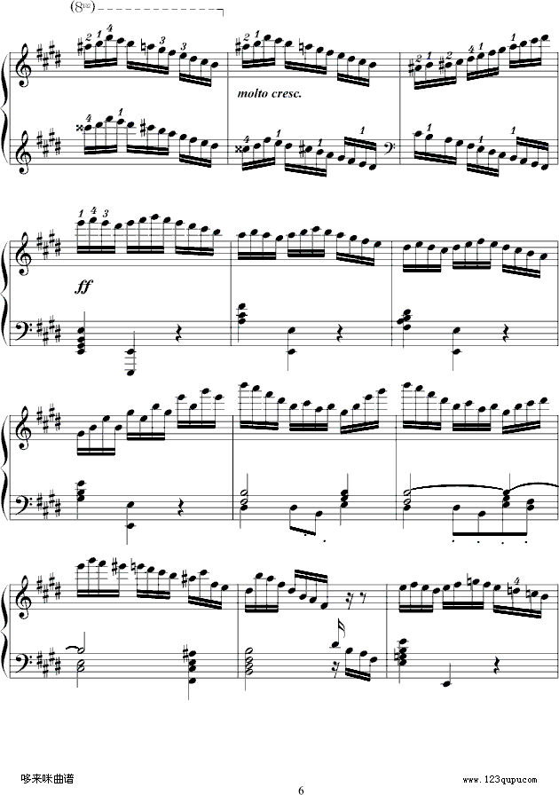 练习曲Op.72 No.1-莫什科夫斯基6