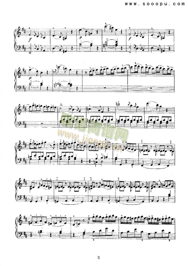 回旋曲 键盘类 钢琴3