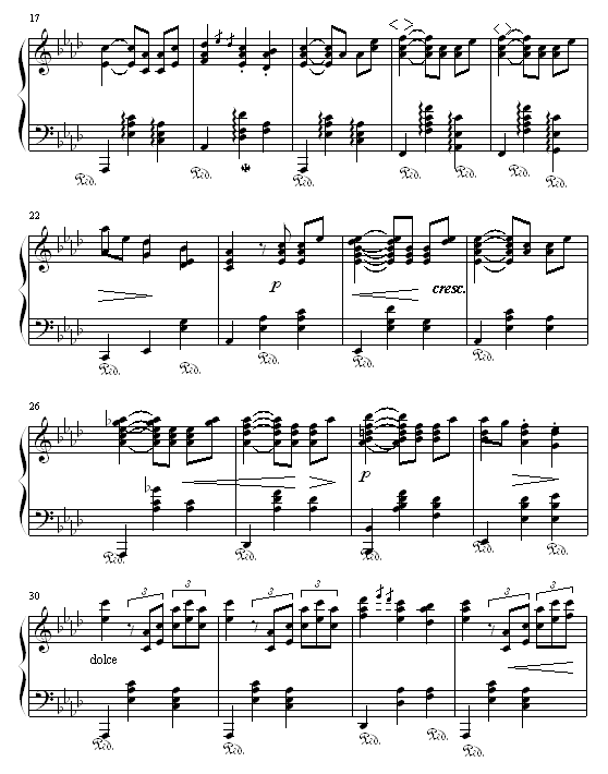 降A大调圆舞曲2