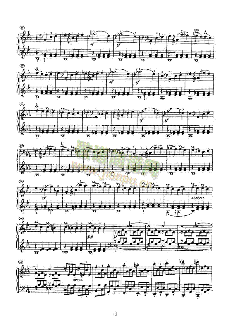 奏鸣曲(Opus13) 键盘类 钢琴3