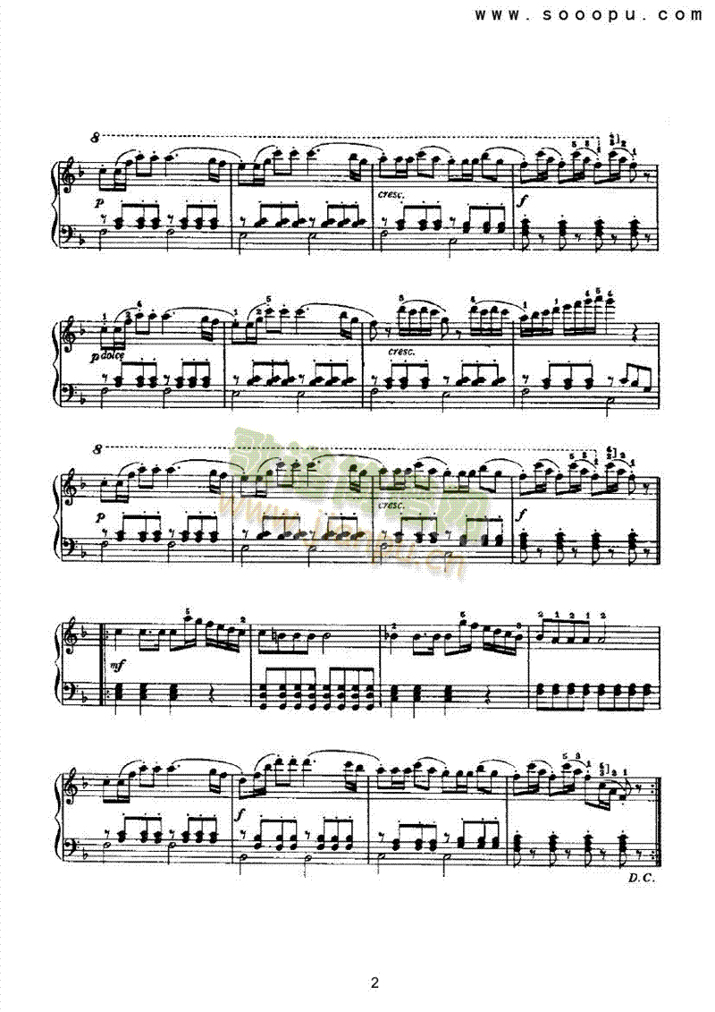 维也纳进行曲 键盘类 钢琴2