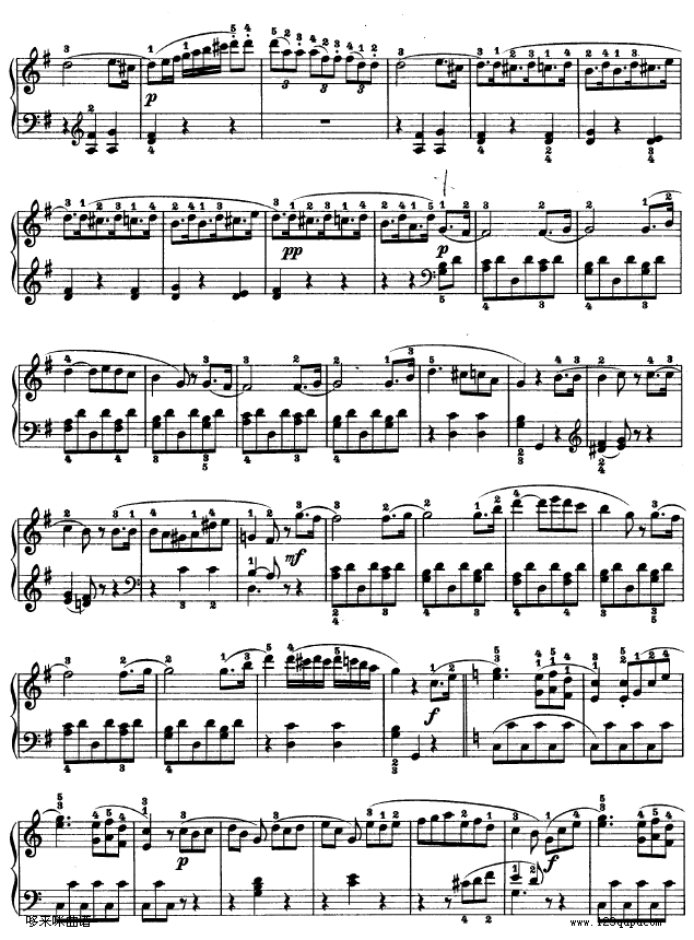 第二十钢琴奏鸣曲-Op.49 No.2-贝多芬6