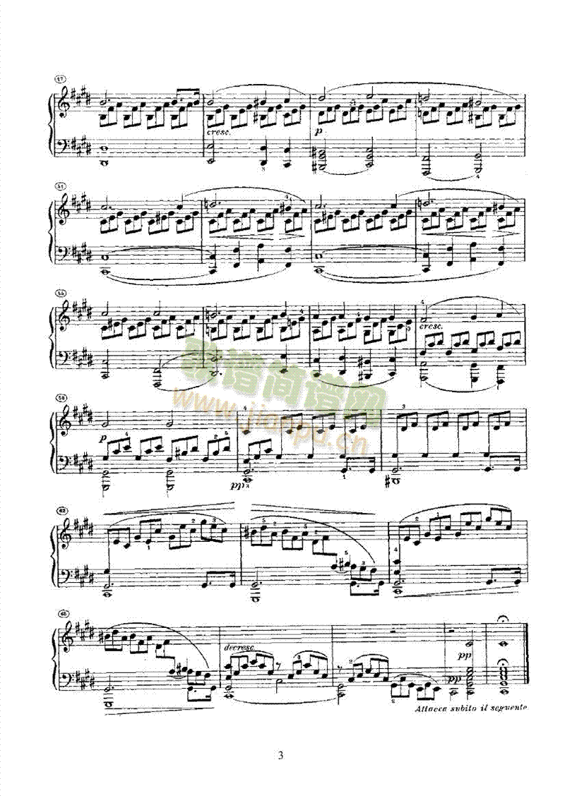 奏鸣曲(Opus27 Nr.2) 键盘类 钢琴3