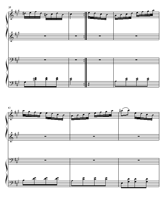 土耳其进行曲四手联弹6