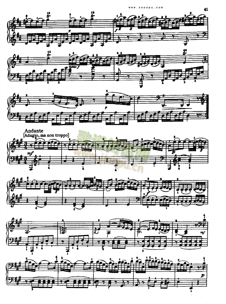 奏鸣曲 五1767 键盘类 钢琴7