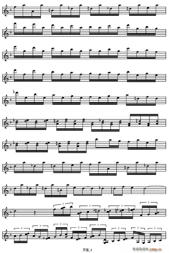 Tocatta and Fugue in D-Minor（小提琴谱）_陈美4