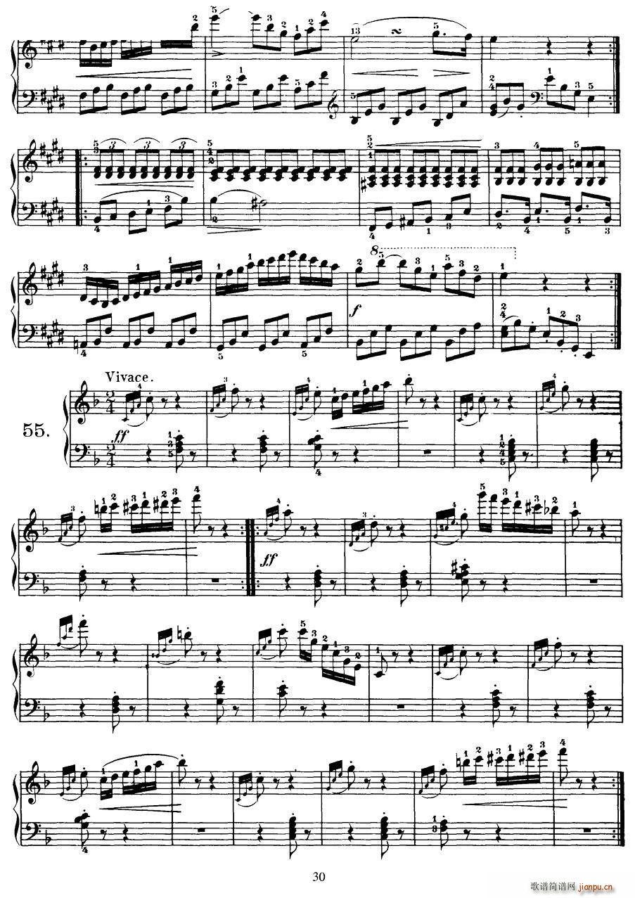 Czerny - 100 Progressive Studies Op 139（47―57）6