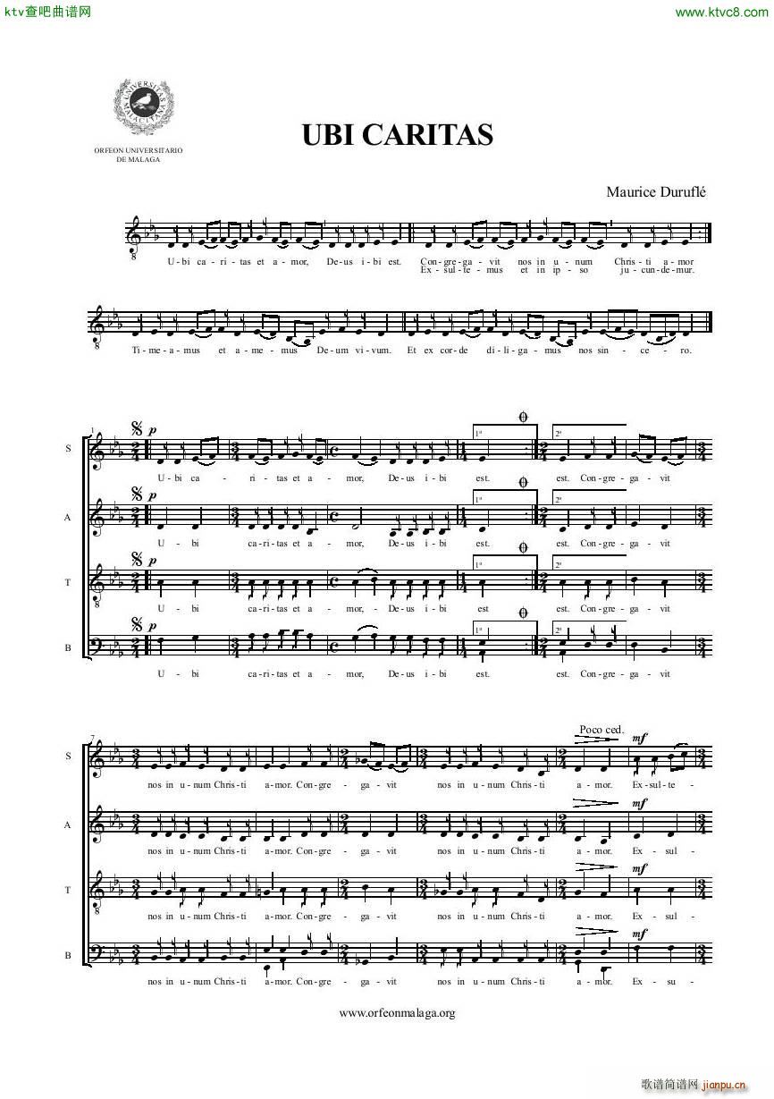 Durufle Ubi Caritas1
