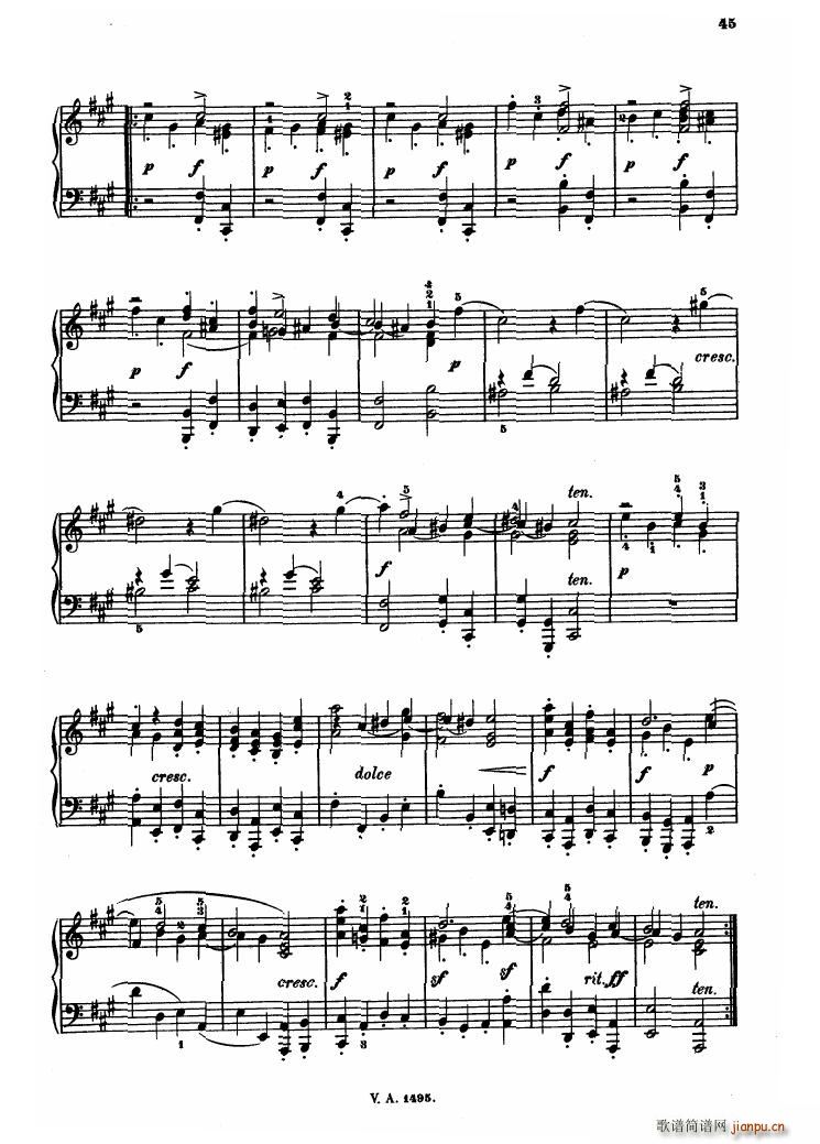 Corelli Album für Klavier Reinecke 二4