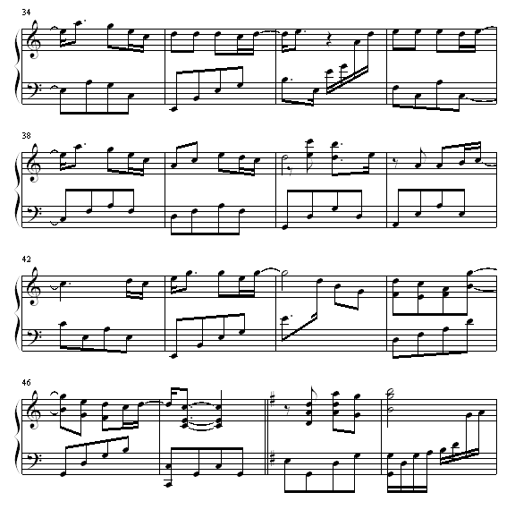 我的左手旁边是你的右手-钢琴谱(钢琴曲)-赵靖怡3