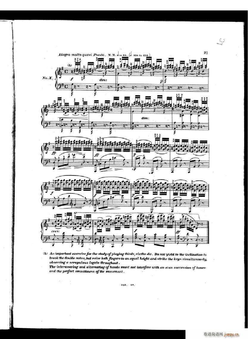 Czerny Etudes de la velocite book II19