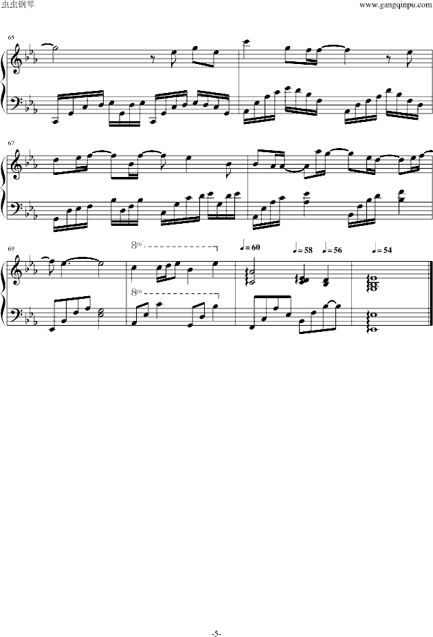 说了再见（L7唯美原版）-钢琴谱(钢琴曲)-周杰伦5
