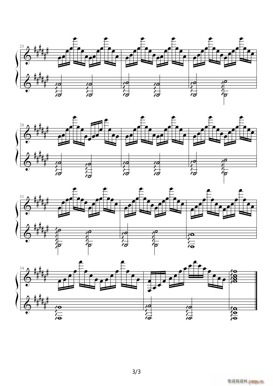 练习曲no2 降G调3