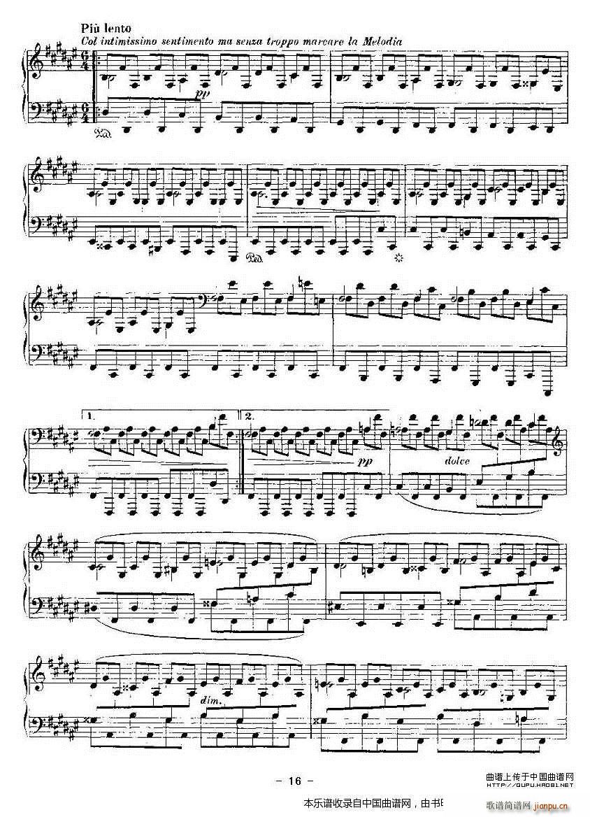 Ballades（勃拉姆斯4首叙事曲）16