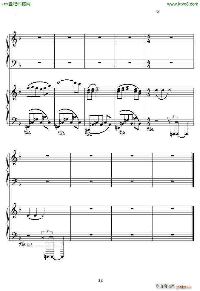 X战记插曲 宿命 双钢琴版38