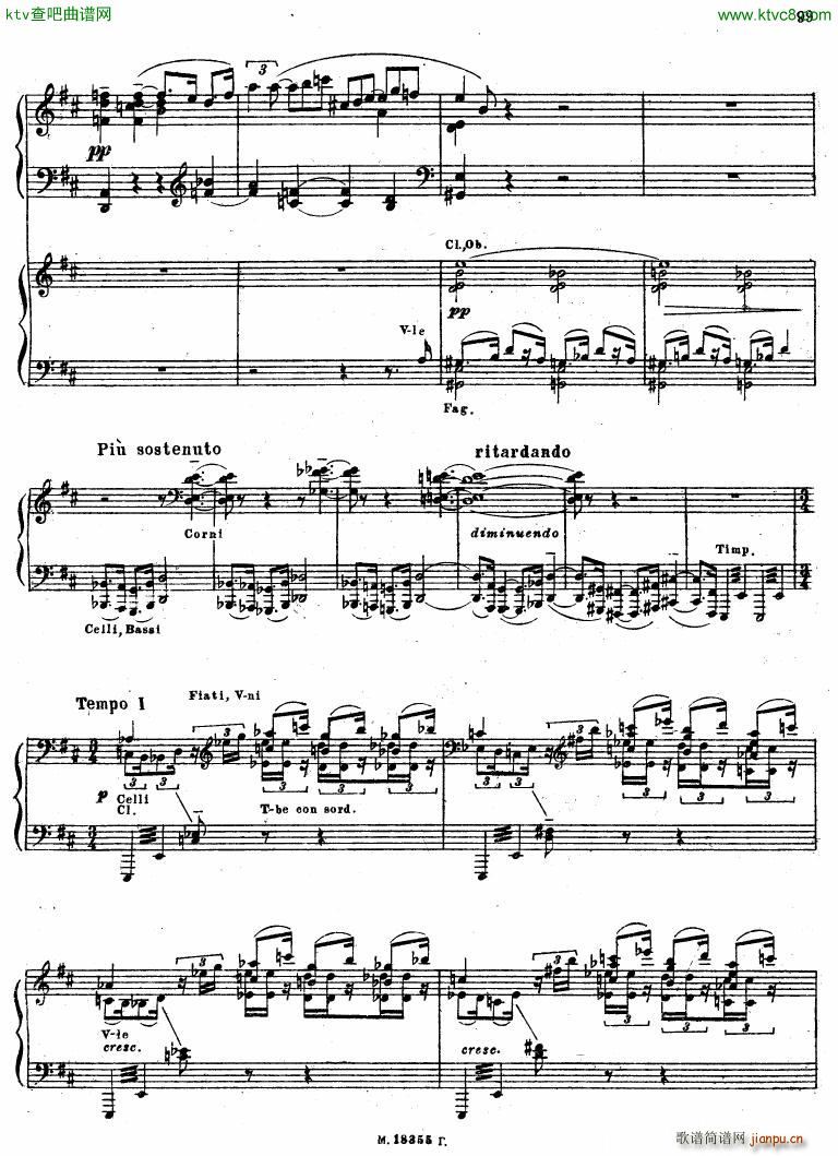 Feinberg op 36 Piano concerto No 2 二38