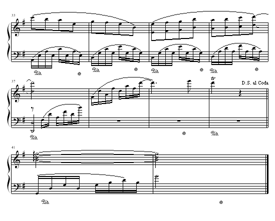 冥想-钢琴谱(钢琴曲)-班得瑞-Bandari3