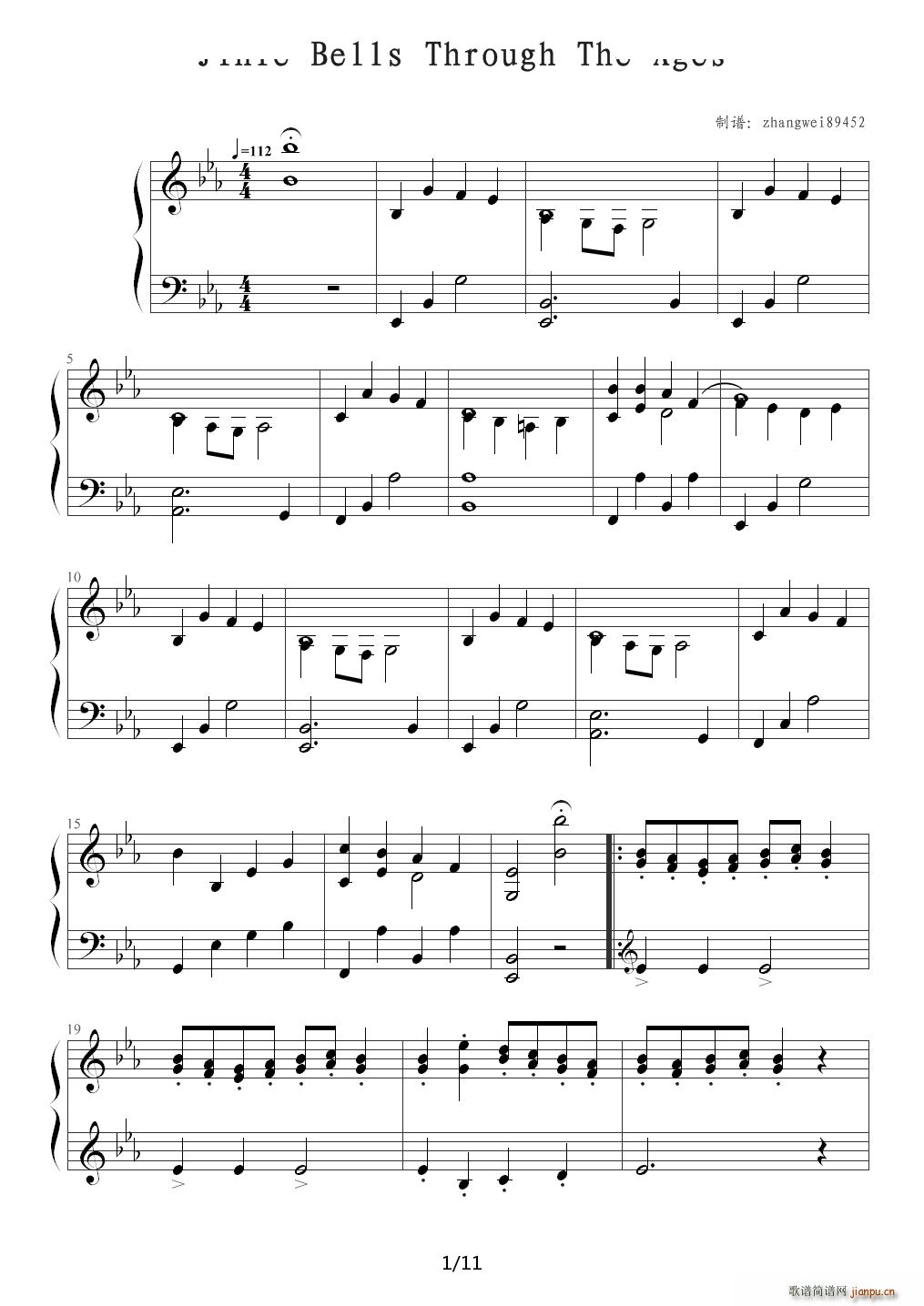 铃儿响叮当（变奏曲） 降E调1