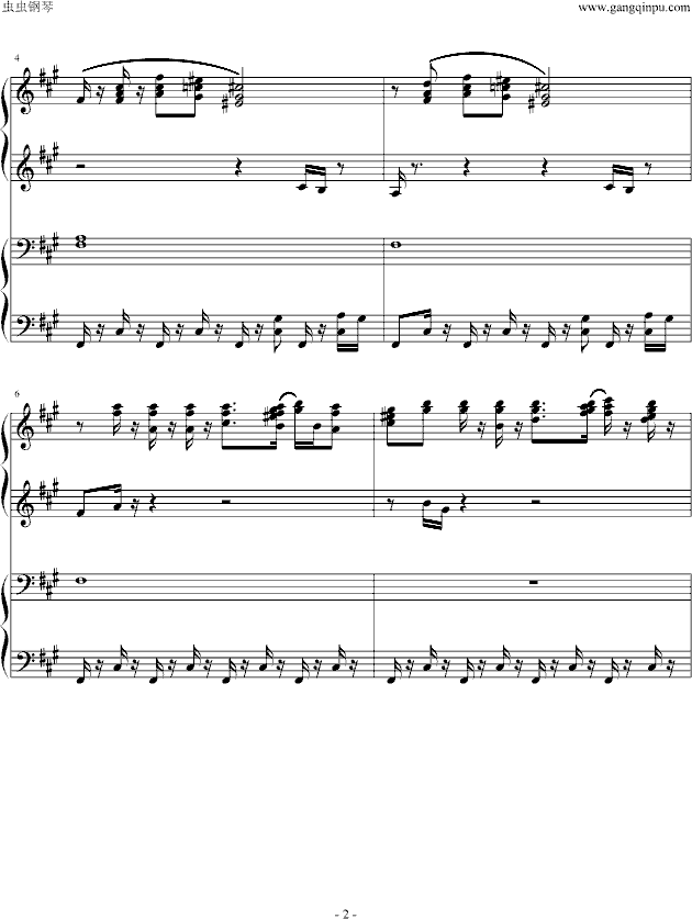《四小天鹅》舞曲四手联弹-钢琴谱(钢琴曲)-柴科夫斯基-Peter Ilyich Tchaikovsky2