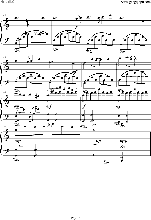 天空之城(初学者的天空)-钢琴谱(钢琴曲)-久石让3