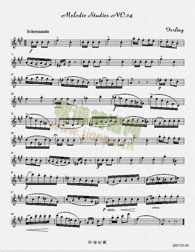 四十八首旋律练习曲之二十四1