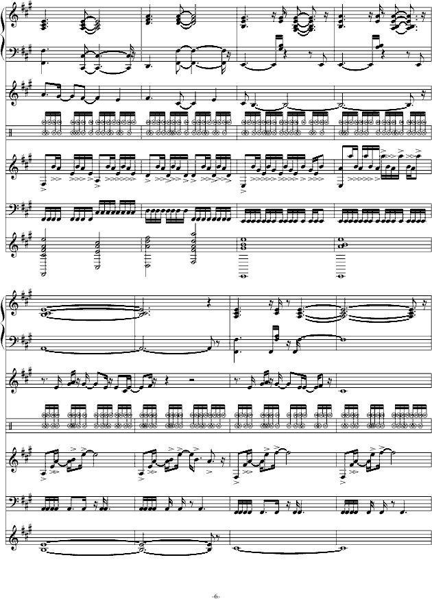献给 葬礼の华彩 -钢琴谱(钢琴曲)-swenl6