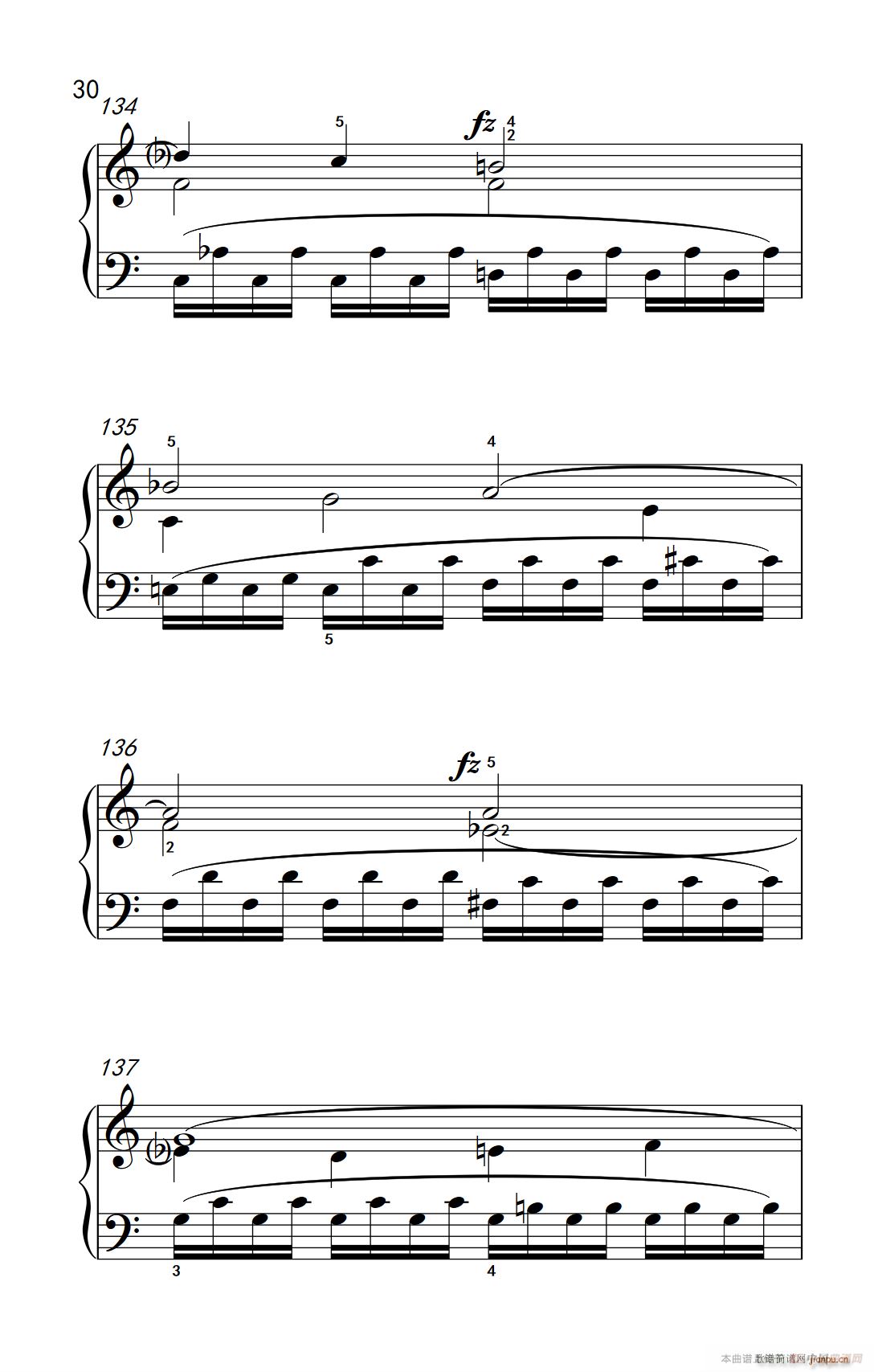 第九级1 C大调奏鸣曲 第一乐章 Hob XVI 50（中央音乐学院 钢琴（业余）考级教程 7-9级）30