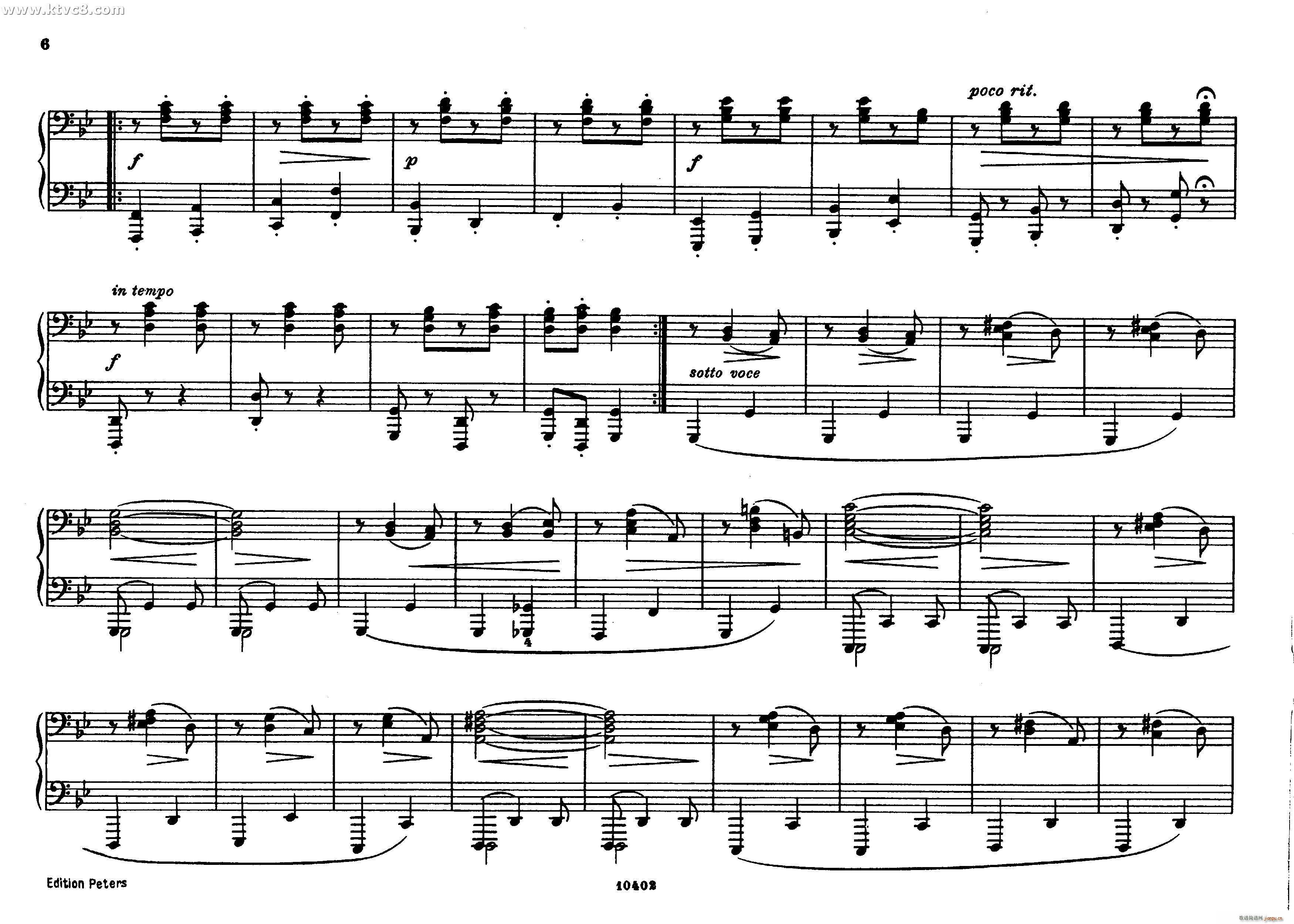 勃拉姆斯匈牙利舞曲 钢琴四手联弹5