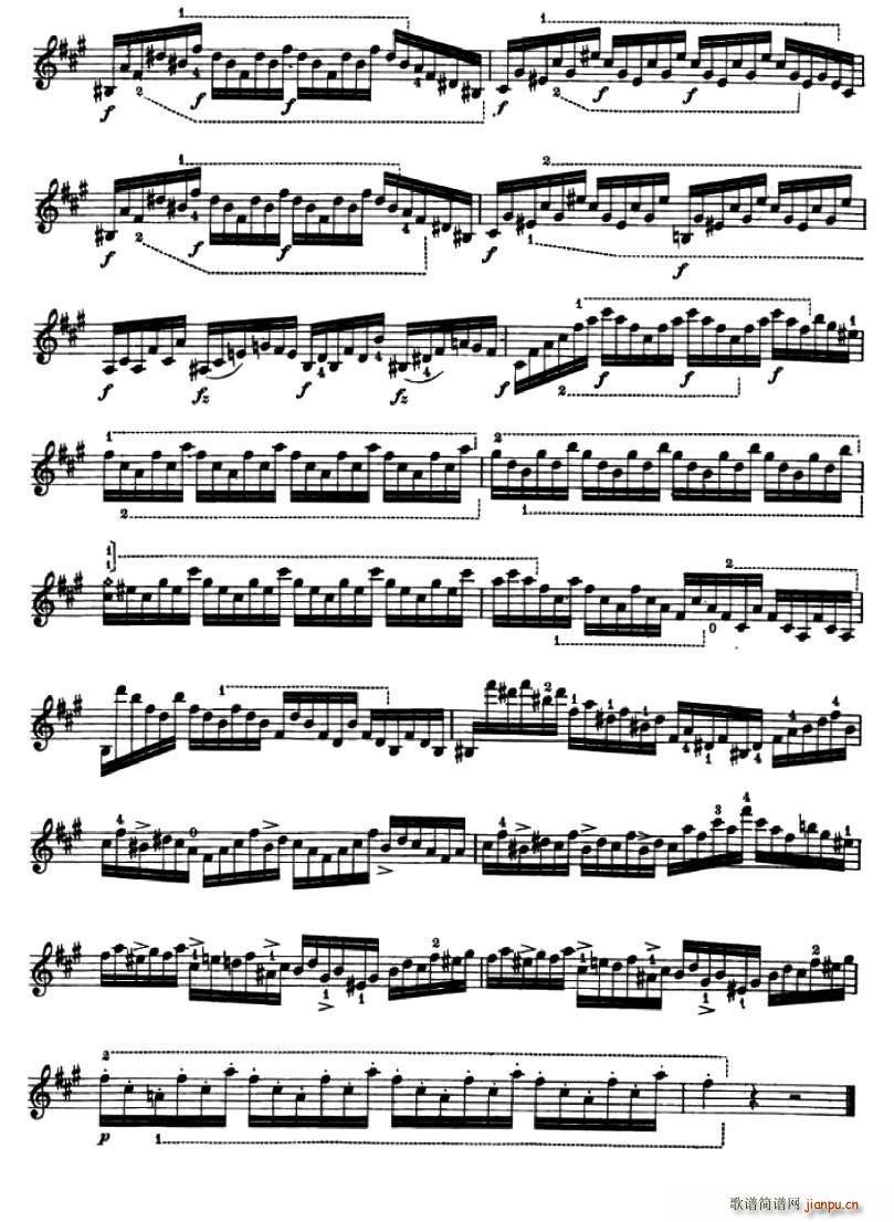24首小提琴练习曲之82