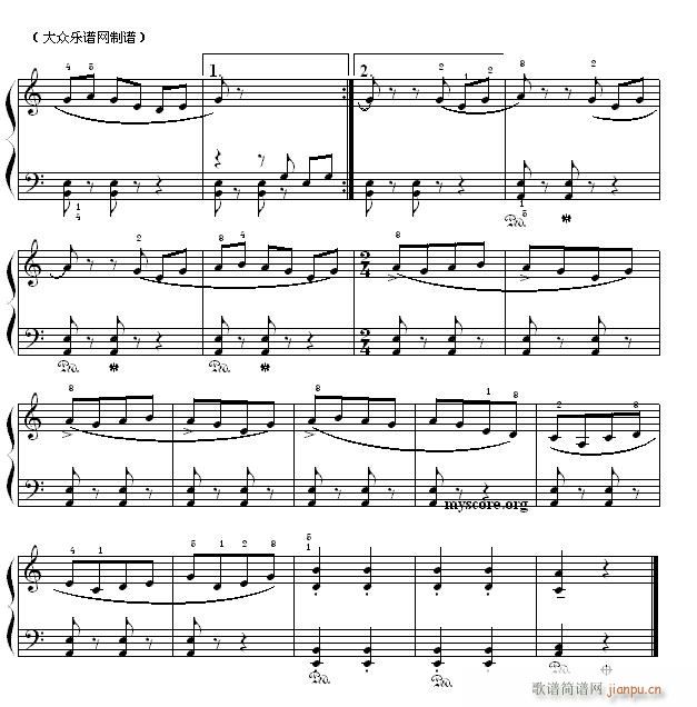 民族稠式钢琴练习曲 周广仁编练习曲2