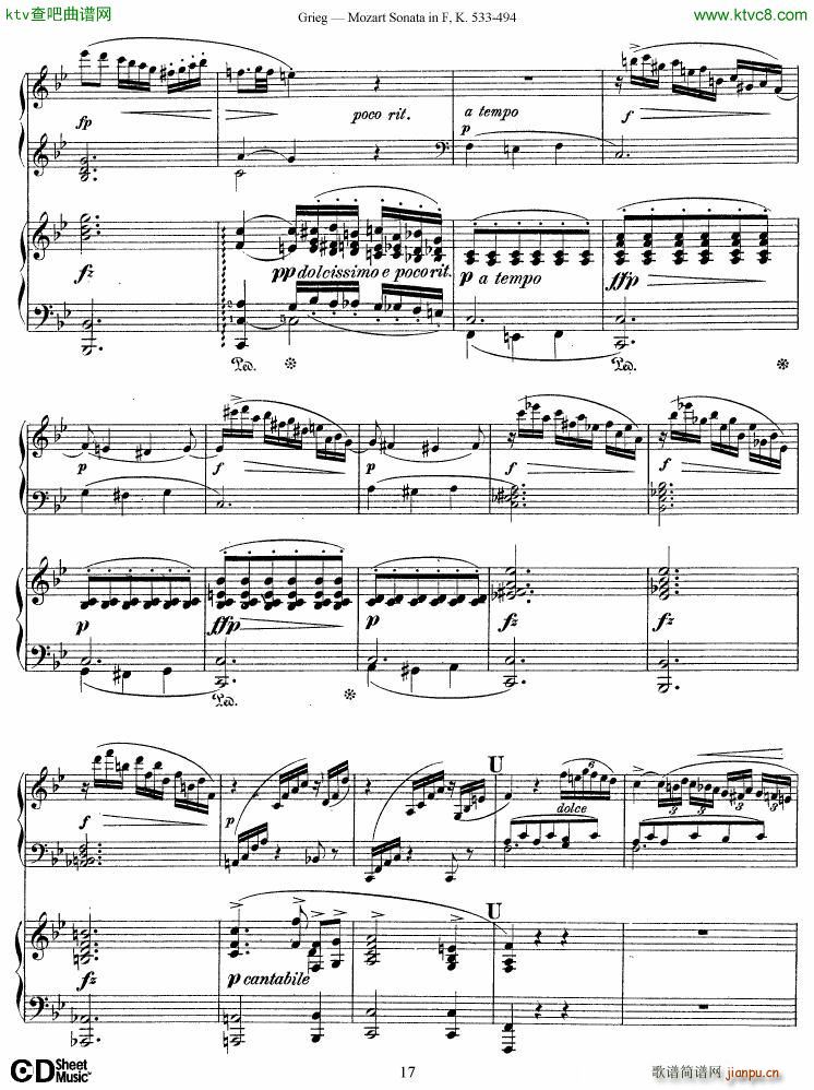 Grieg Sonata K 533 Mozart 2nd Piano Grieg17