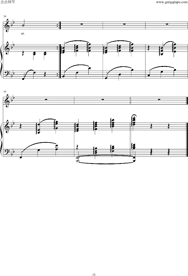 雪绒花(尤风宁号版)-钢琴谱(钢琴曲)-理查德・罗杰斯3