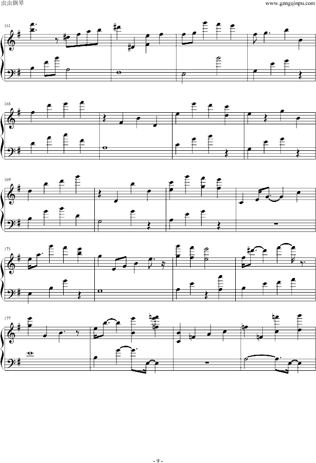 天空之城（别致抒情版）-钢琴谱(钢琴曲)-久石让9