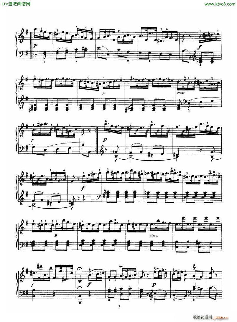 Haydn Piano Sonata No 39 In G3