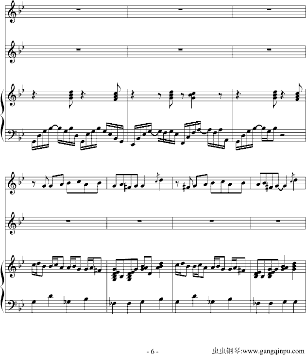反方向的钟-（伴奏）-钢琴谱(钢琴曲)-周杰伦6
