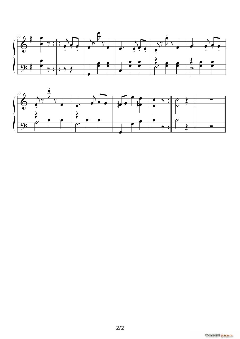 斯提利亚人（La Styrienne 布格缪勒钢琴进阶25曲作品100第14首） G调2