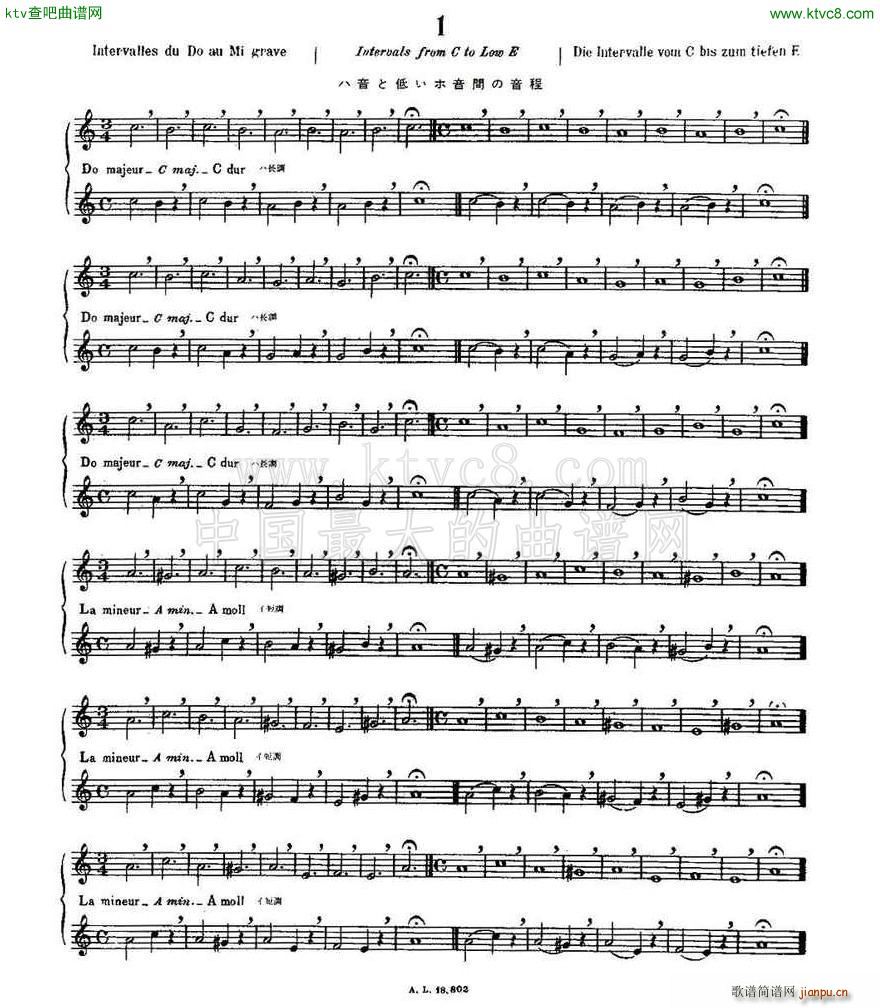 初级练习之1 Alphonse Ludec Debutant Flutiste2