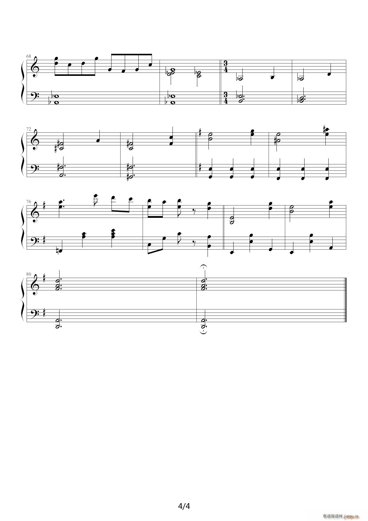 末代皇帝主题曲 The Last Emperor - Theme C调4