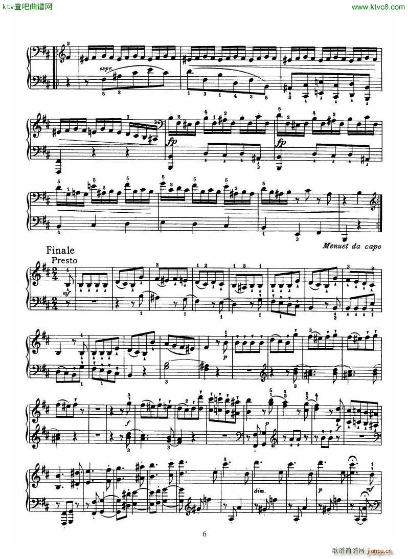 Haydn Piano Sonata No 32 In B6