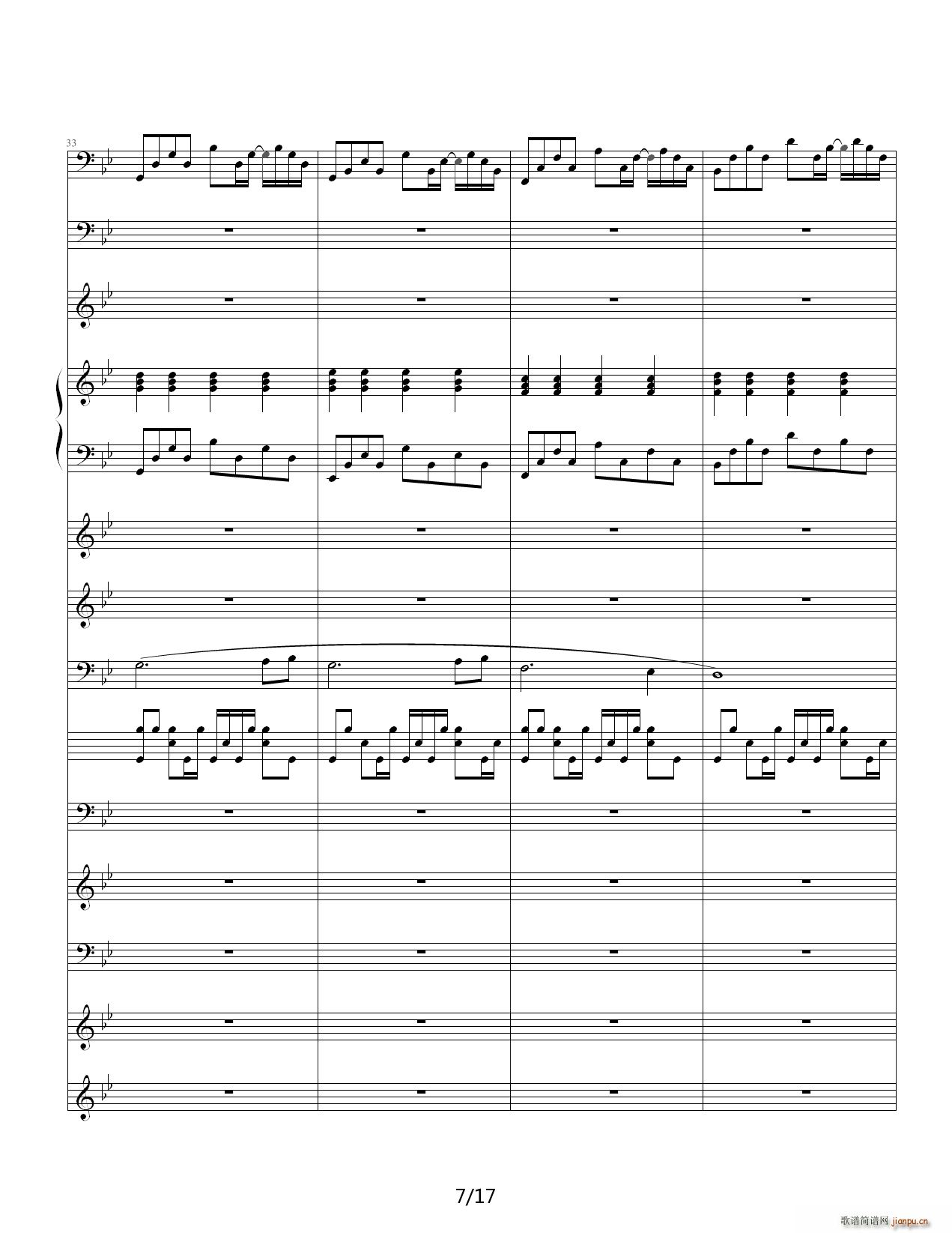 悲伤奏鸣曲 降B调7
