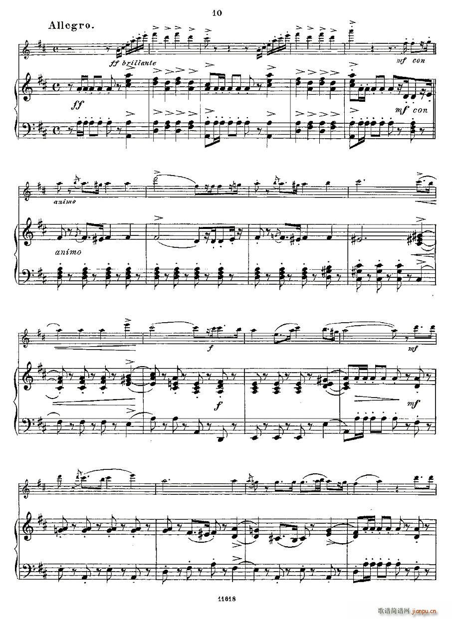 Opern-Transcriptionen.Op.45-3（长笛+钢琴伴奏）10