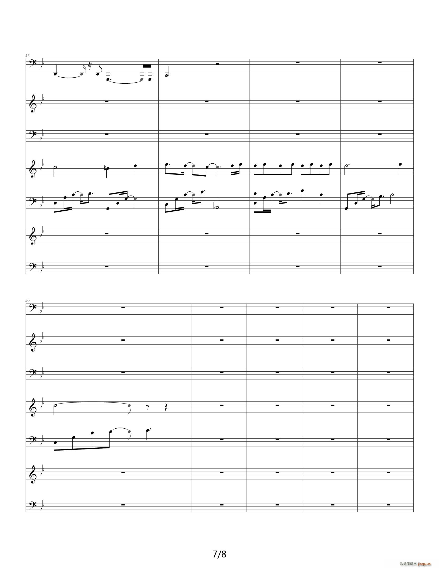 贝多芬的悲伤 降B调7