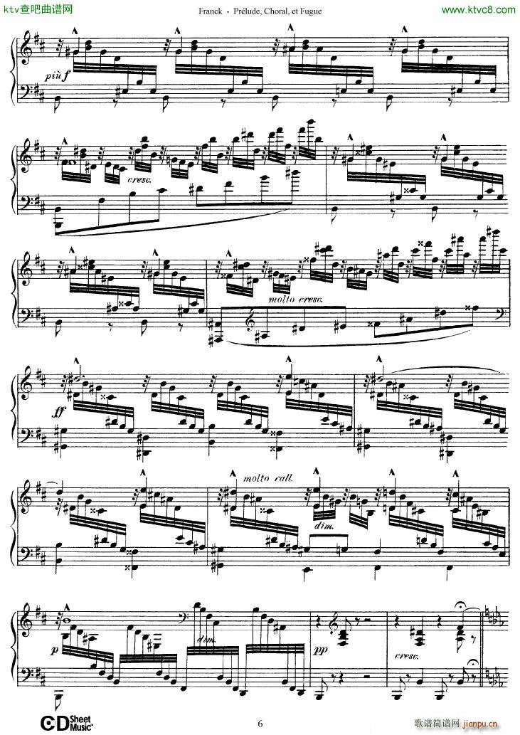 Franck Prélude Choral et Fugue6