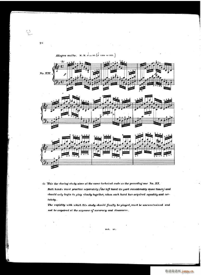 Czerny Etudes de la velocite book II26
