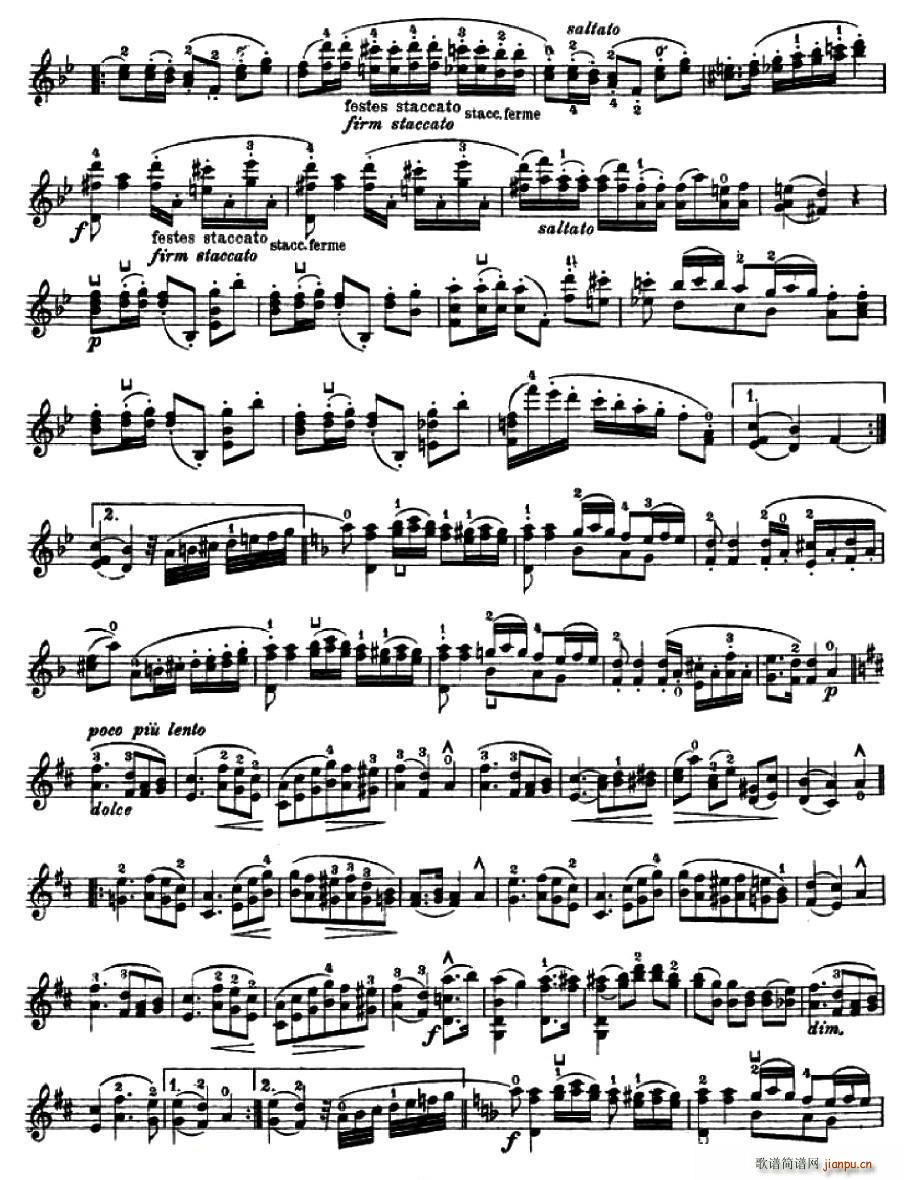 让 德尔菲 阿拉尔-12首小提琴�S想练习曲之242