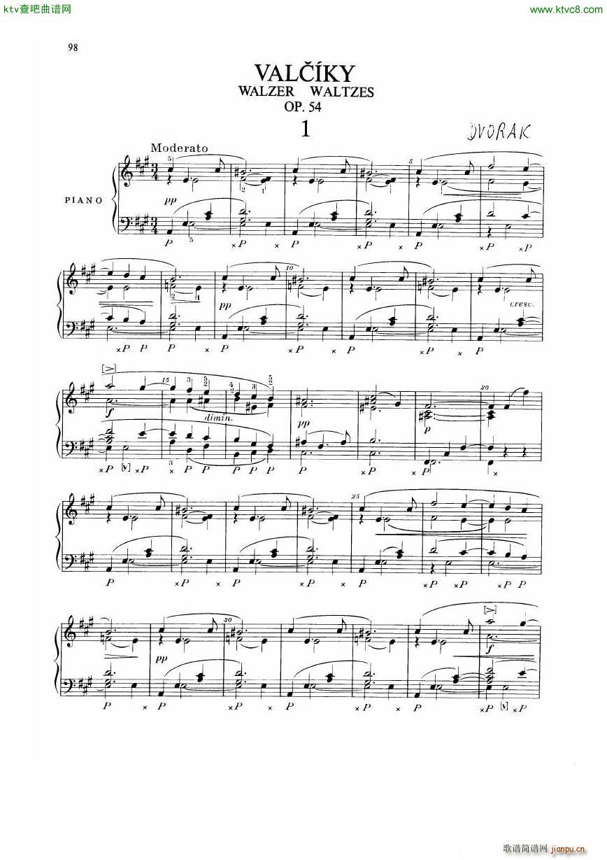 Dvorak Walzer op 541