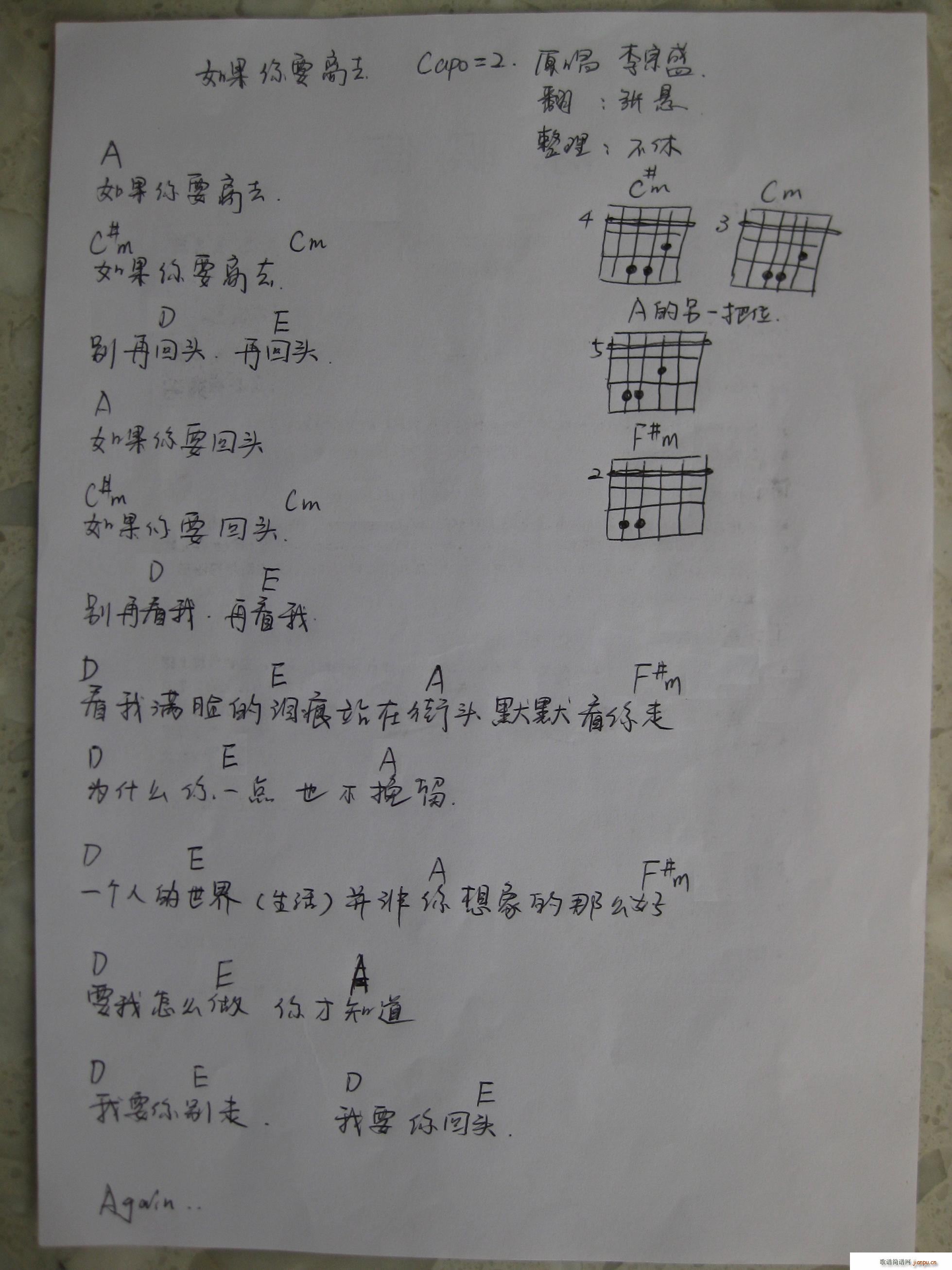 如果你要离去_张悬1